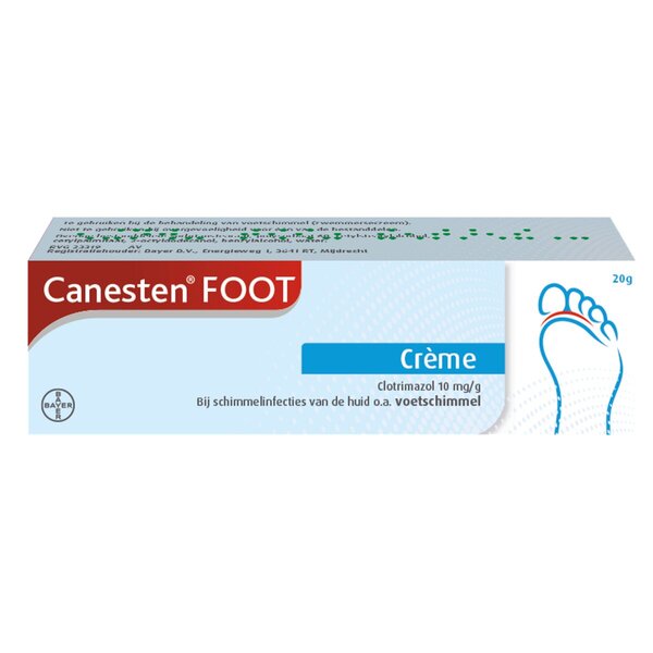 Canesten fotkrem medisin - 20g