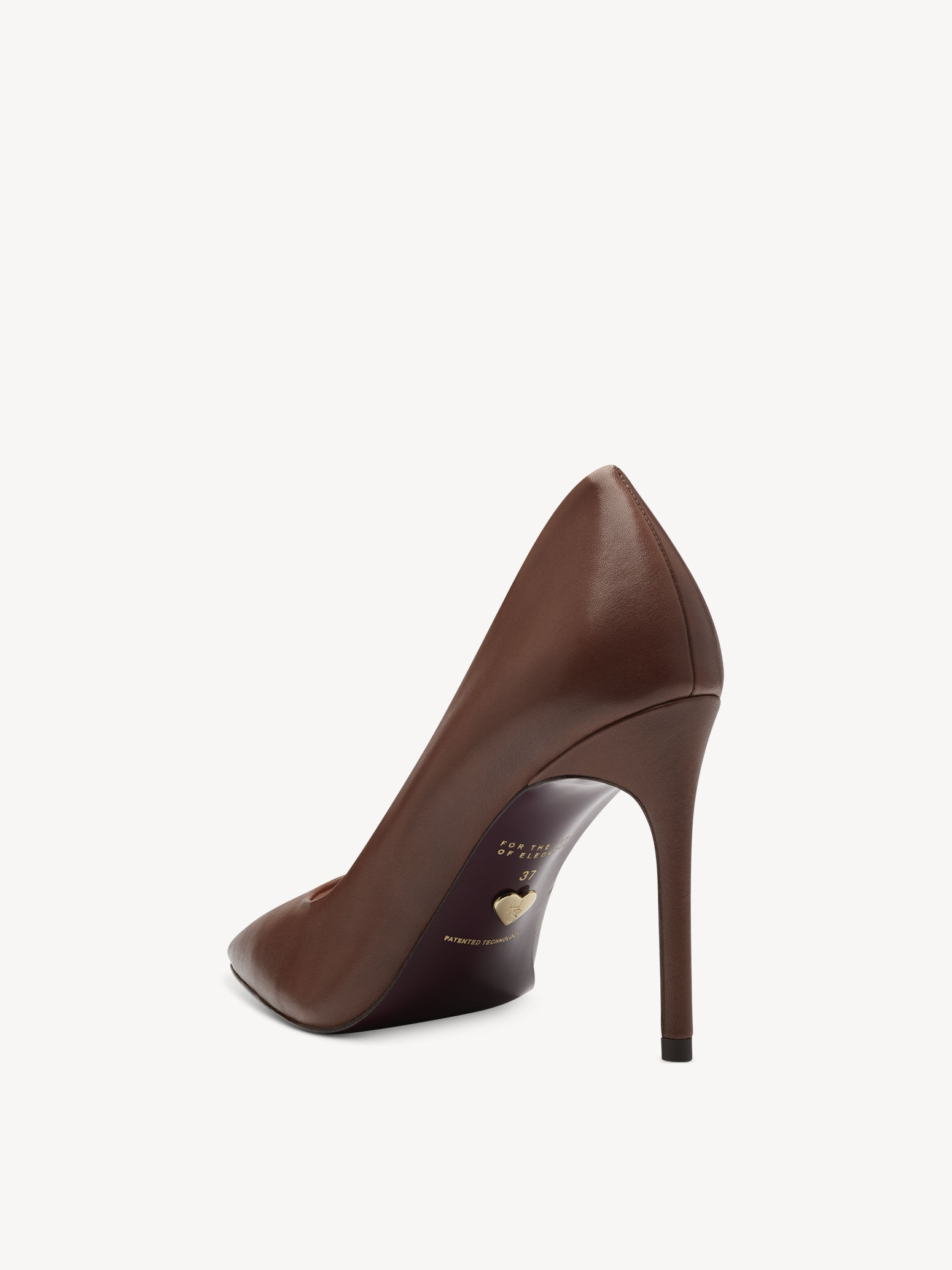 Escarpin en cuir - marron