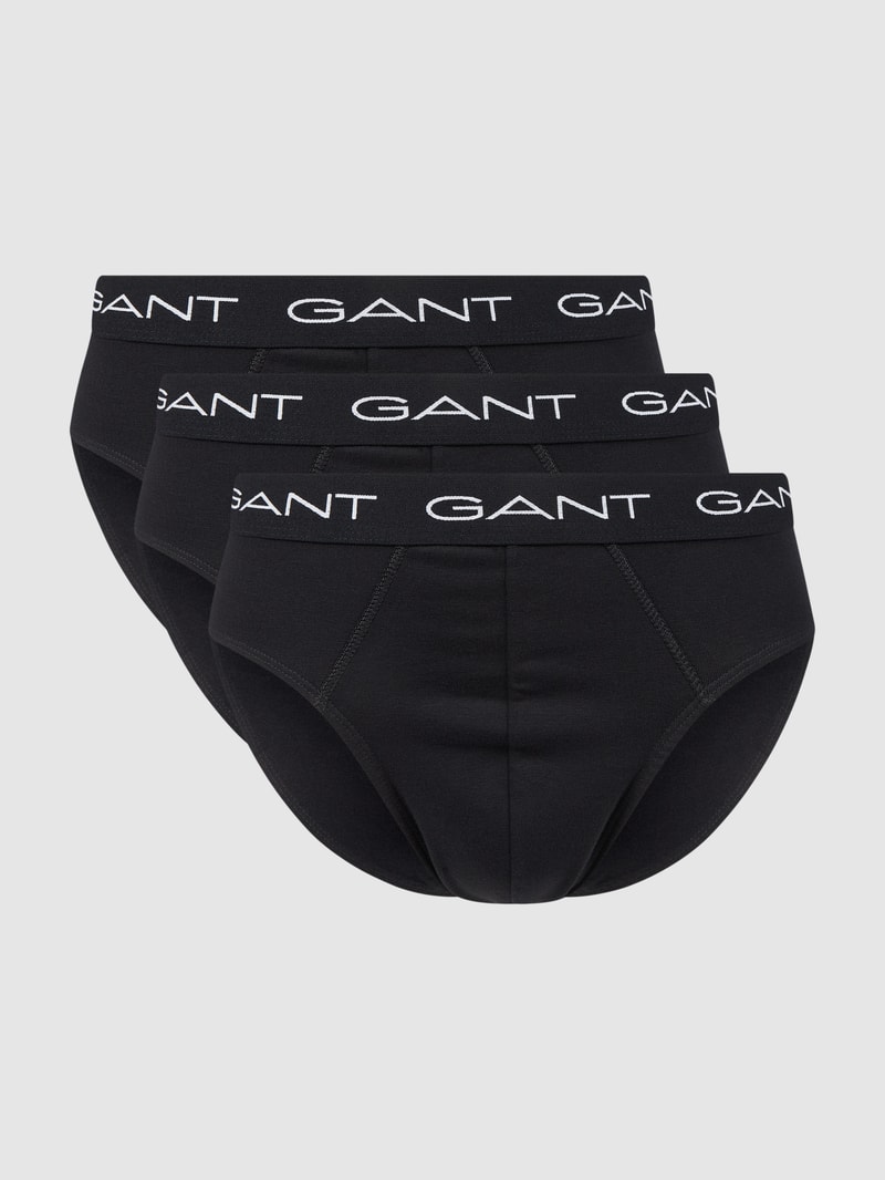 Slip im 3er-Pack in schwarz