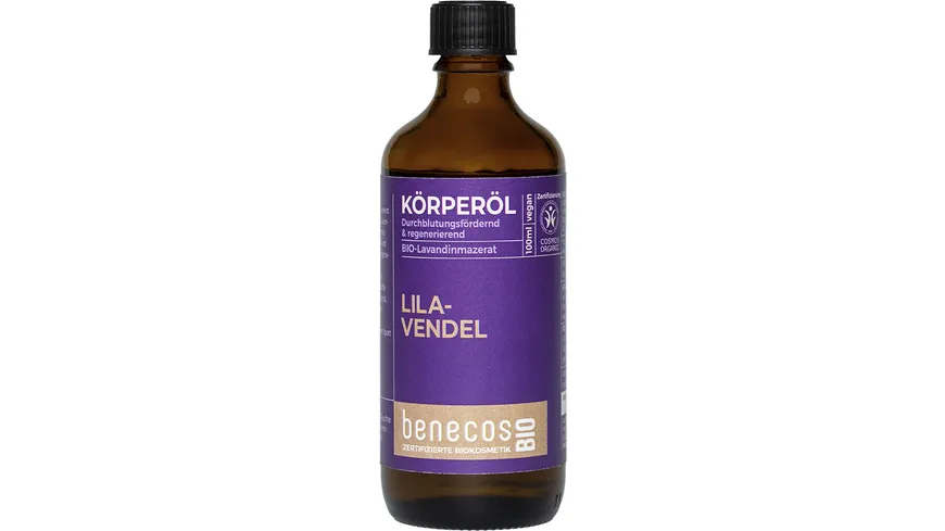 benecos BIO Körperöl Lavandinmazerat 100 ml