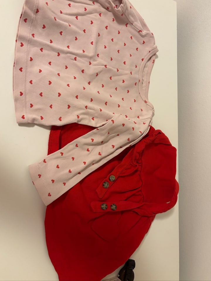 carter's 3tlg. Outfit in Rosa günstig kaufen 86/92