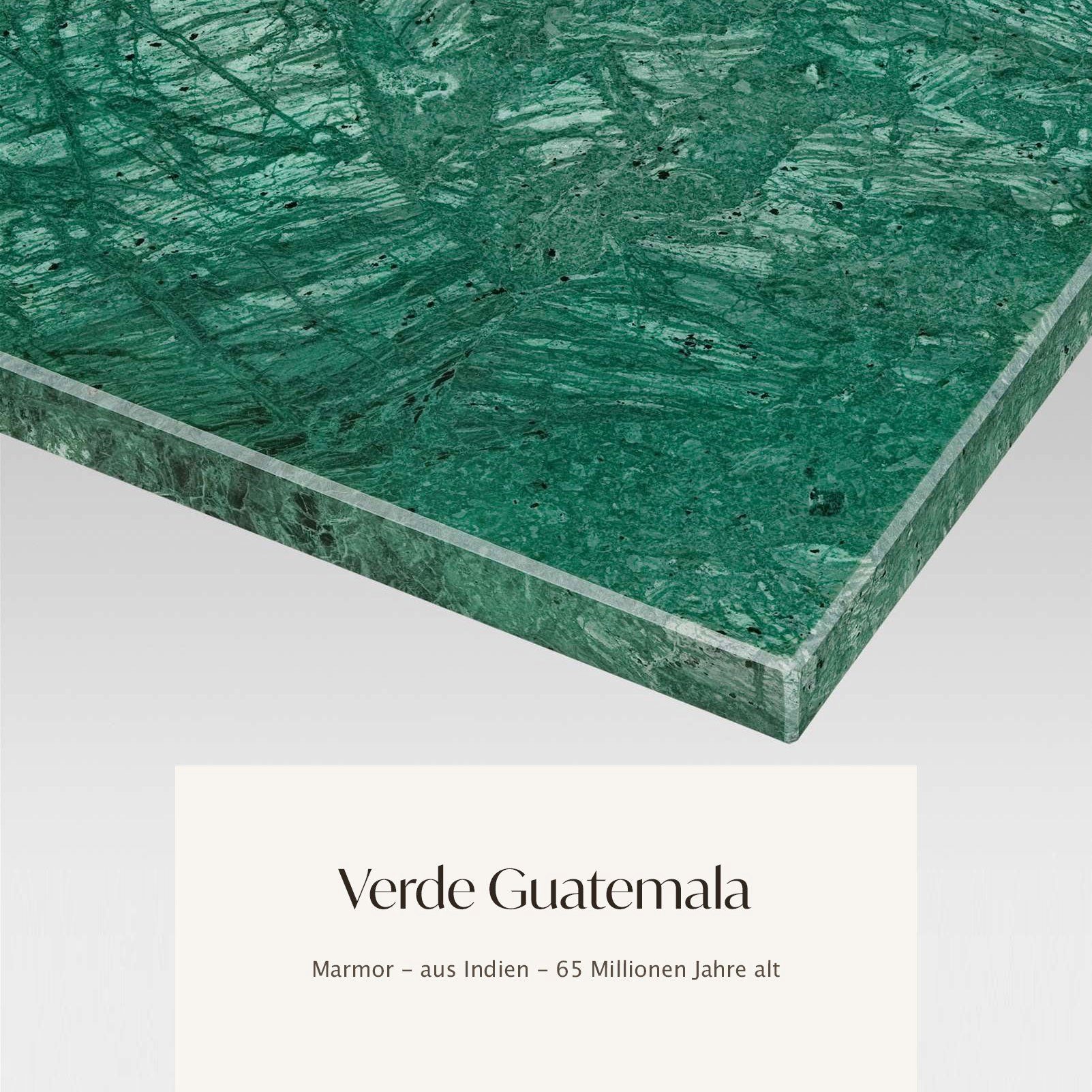 MAGNA Atelier Beistelltisch LONDON mit ECHTEM MARMOR, Ablagetisch rund, gold Metallgestell, Ø43x50cm