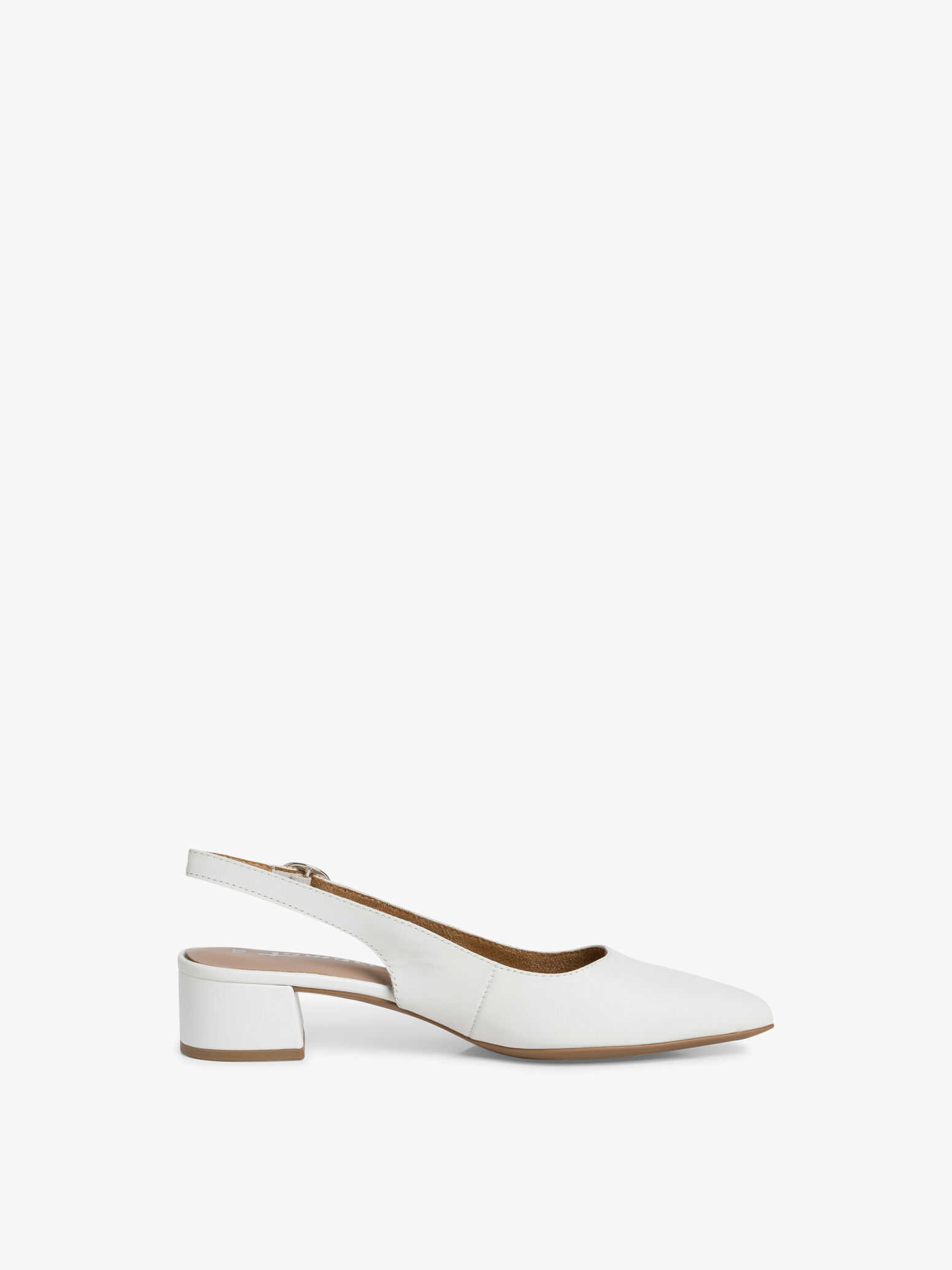 Escarpin en cuir - blanc