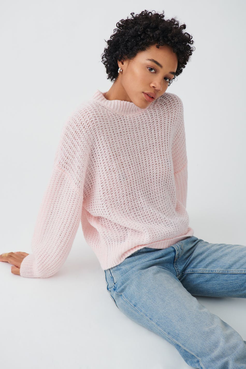 Chunky knitted sweater
