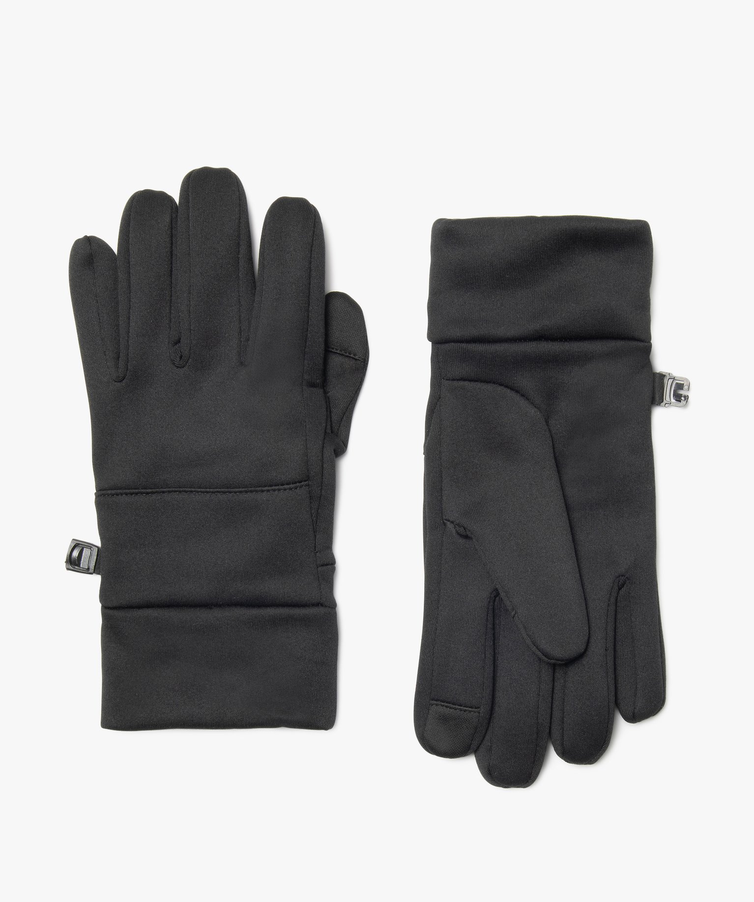 Gants homme doublés polaire compatibles écran tactile noir | GEMO