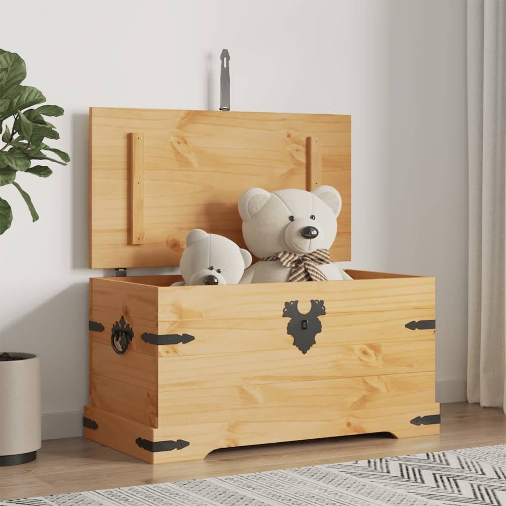 vidaXL Aufbewahrungsbox Truhe Mexiko-Stil Kiefernholz 91x49,5x47 cm