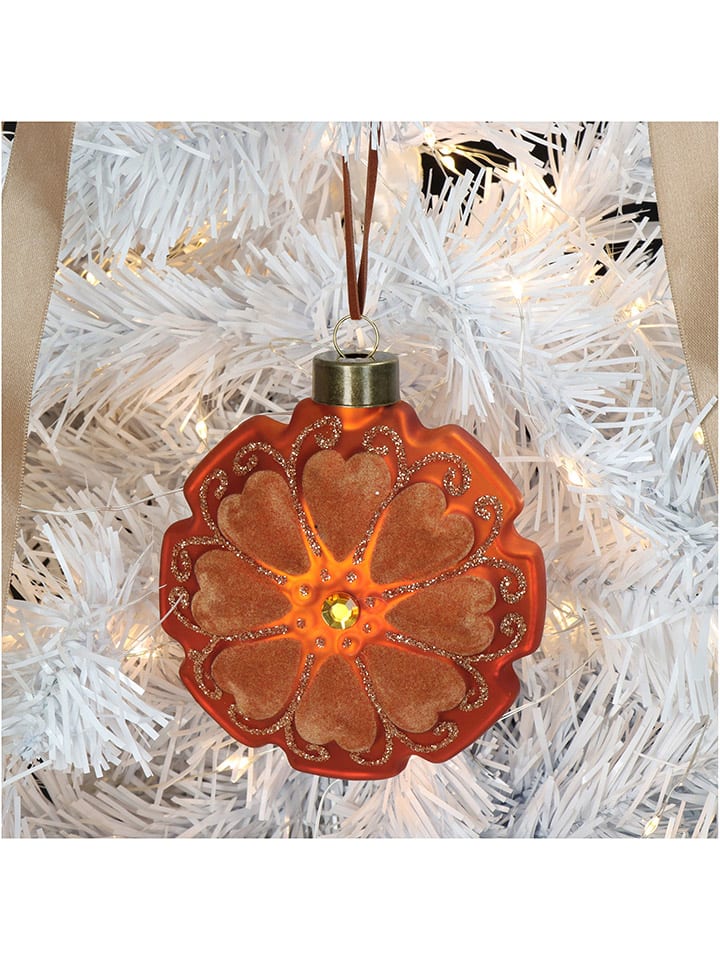 Kersten 2er-Set: Christbaumkugeln in Orange - (B)10 x (H)10 x (T)5 cm günstig kaufen onesize