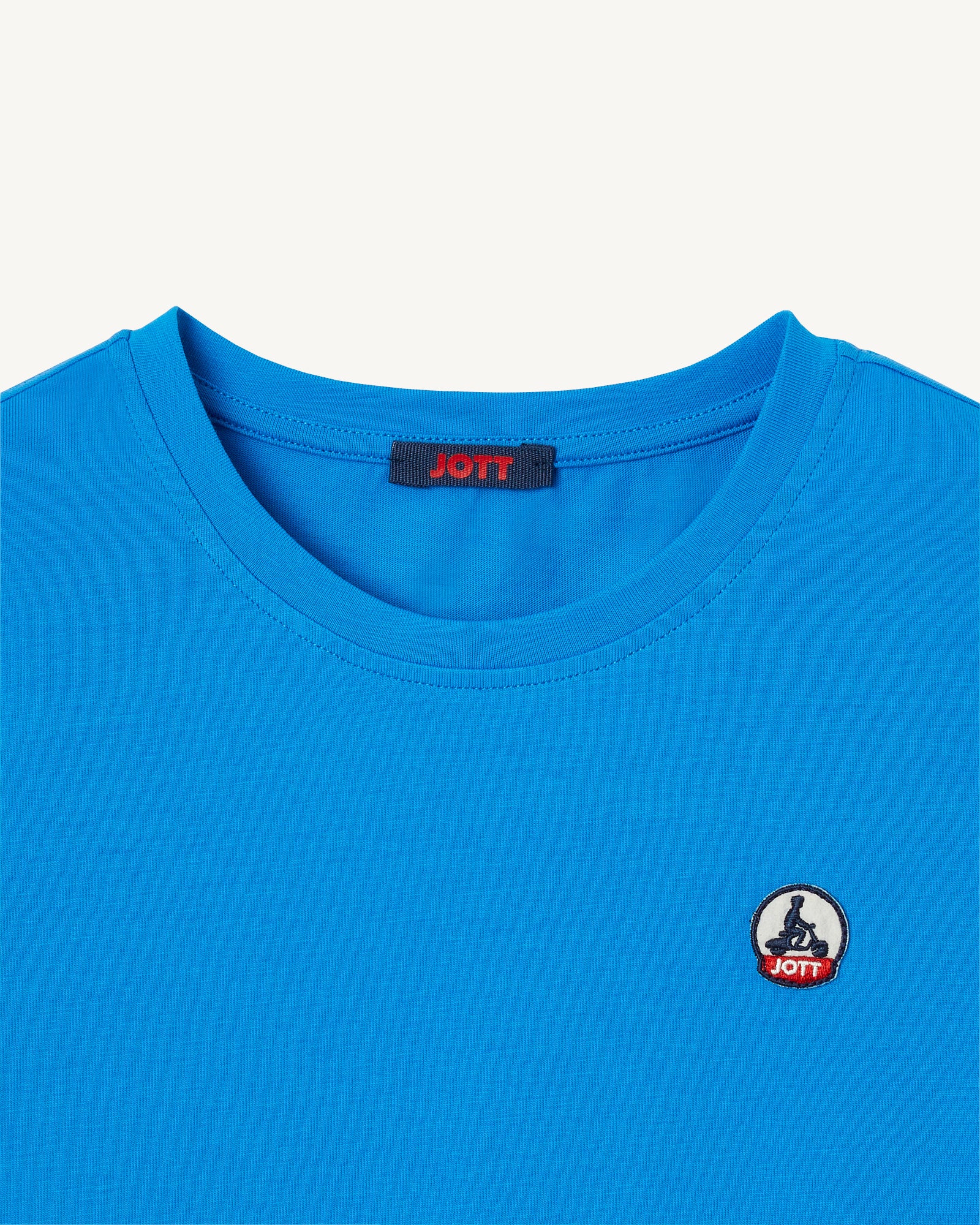 T-shirt enfant en coton biologique col rond Azur Rio