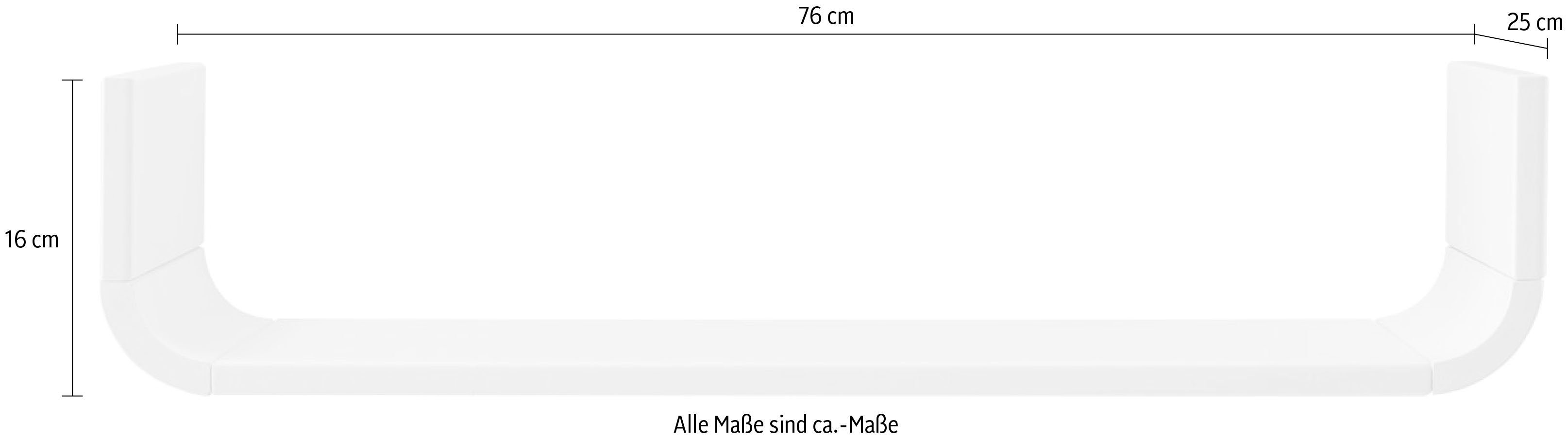 Fantasykids Kinderregal Maxi, Wandregal Breite 125 cm, Hängeregal, Regal