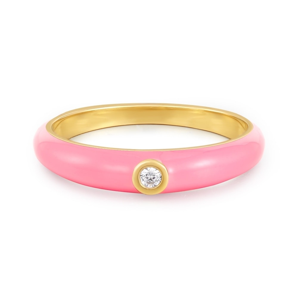 Glanzstücke München Bague Argent sterling Oxyde de zirconium (CZ) en Or jaune Bague