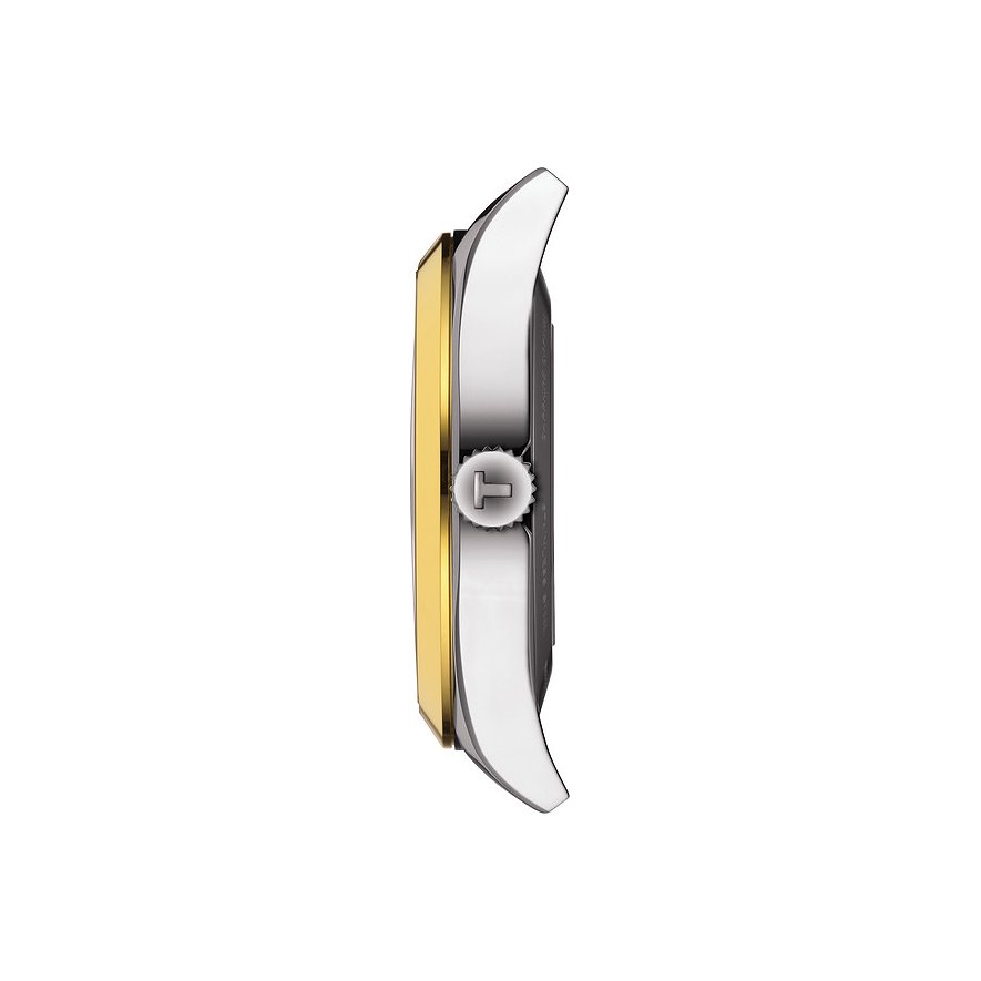 Tissot Herrenuhr Gentleman Powermatic 80 Silicium Solid 18K Goldlünette