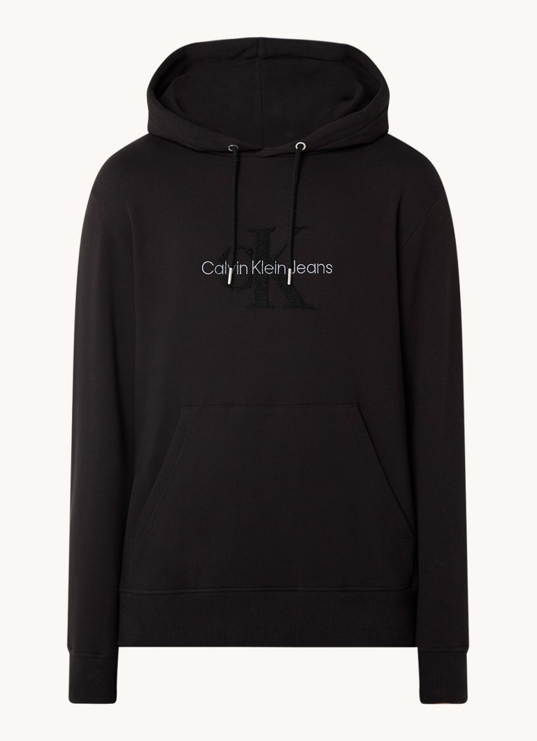 Calvin Klein Chenille hoodie with logo embroidery