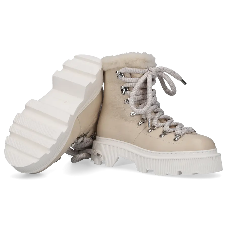 Santoni - Stiefeletten 61037 Kalbsleder - grau