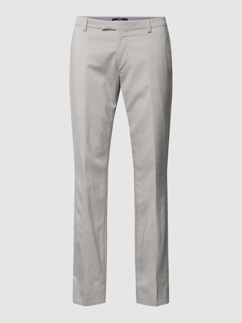 Slim Fit Anzughose mit Bügelfalten Modell 'Blayr' in silber