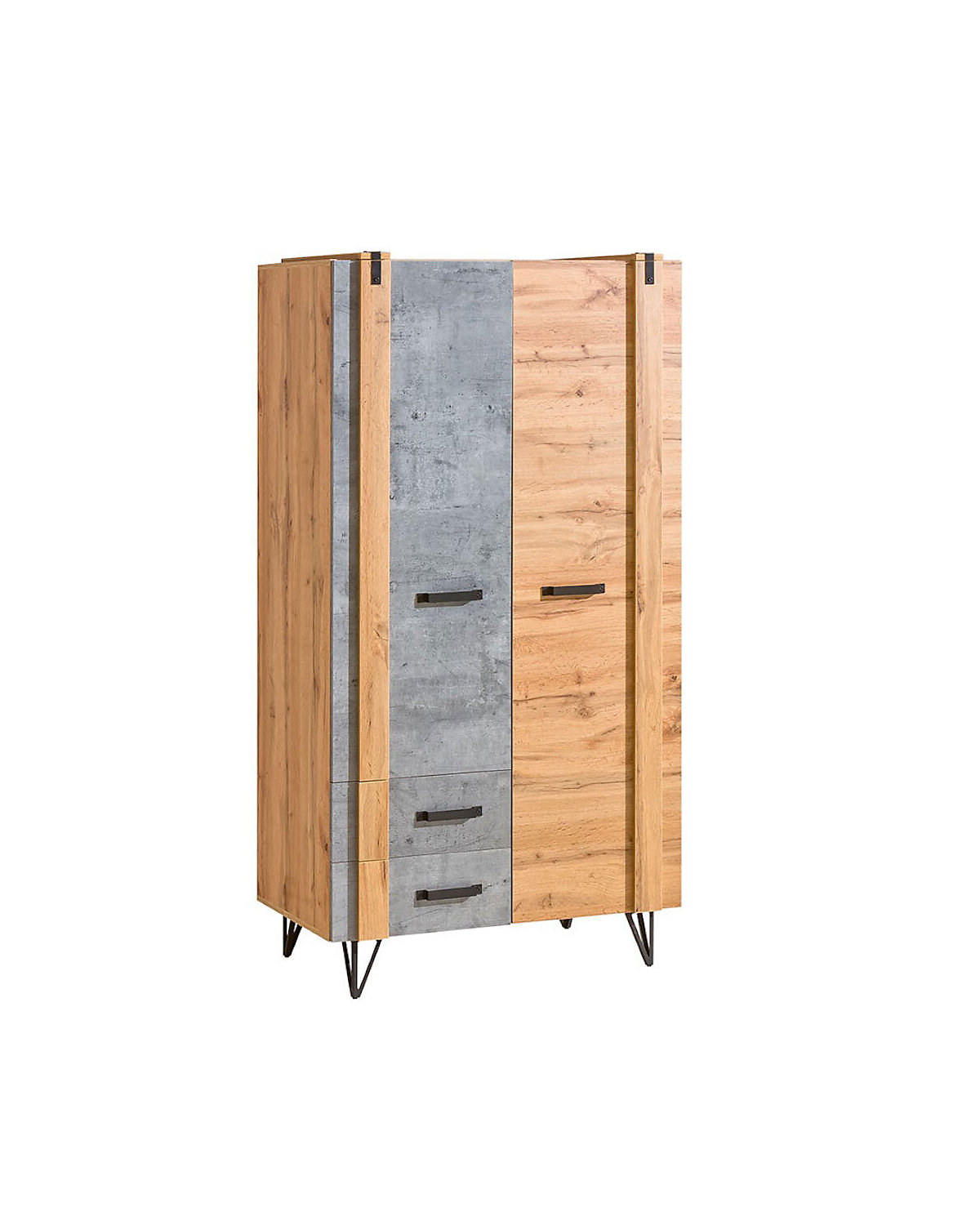Kleiderschrank Stauraumschrank Milenium 90cm Millenium 2-türig