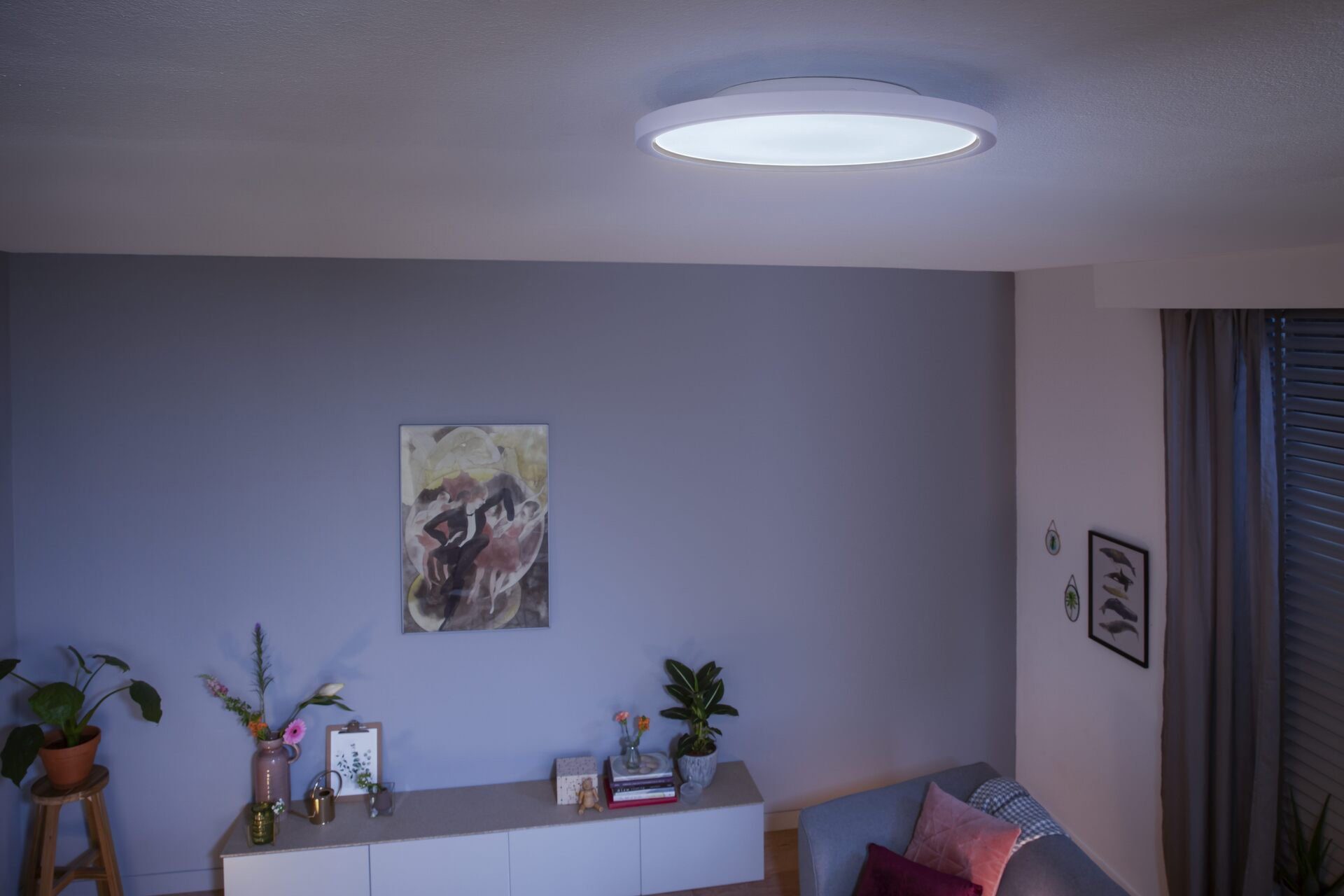 Philips Hue LED Deckenleuchte Aurelle, Dimmfunktion, LED fest integriert, Warmweiß, 39,5x39,5x4,7