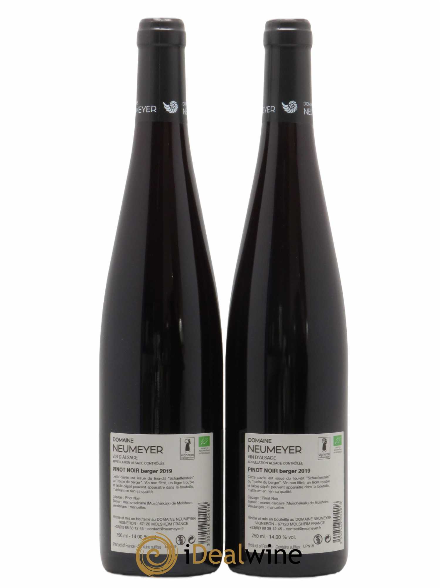 Pinot Noir Neumeyer Berger 2019 - Lot de 2 Bouteilles