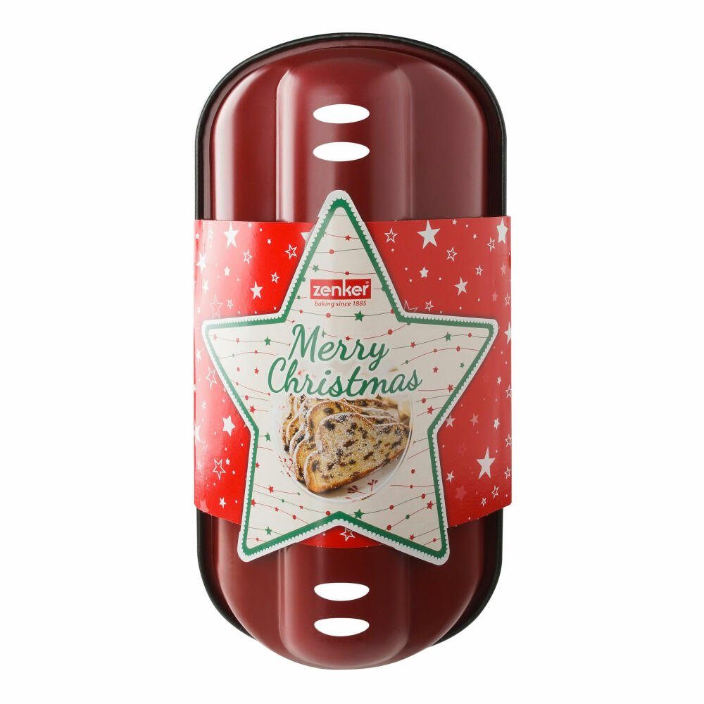 Zenker Backform Sparkling Christmas Stollenbackform 31 cm