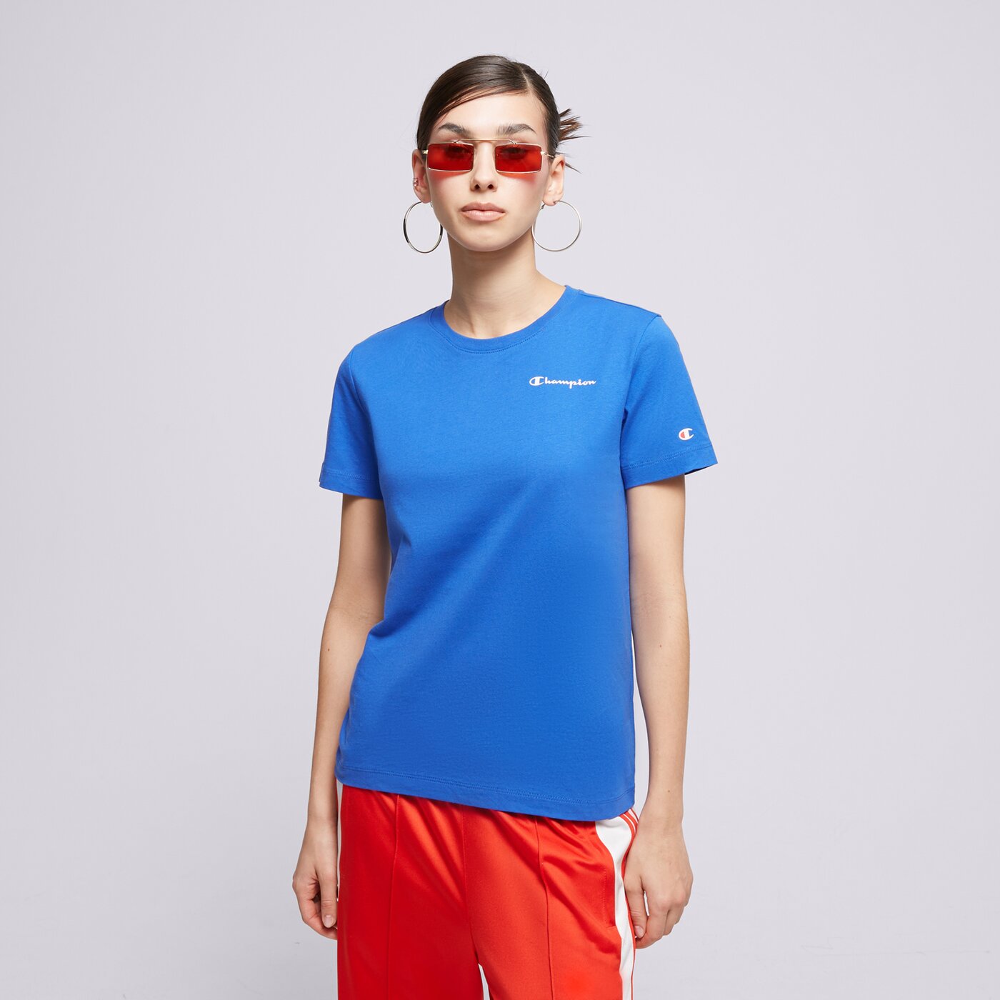 CHAMPION T-SHIRT CREWNECK T-SHIRT Blau