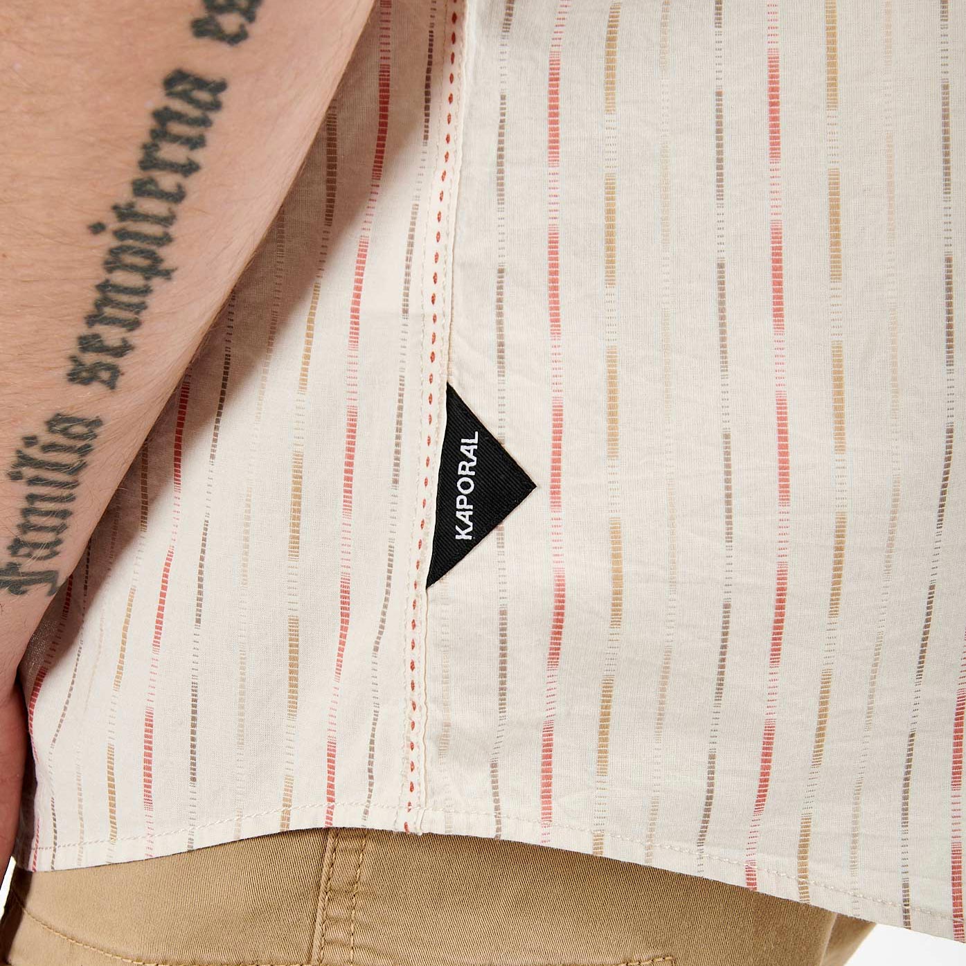 MILAN  Chemise beige Homme en 100% coton