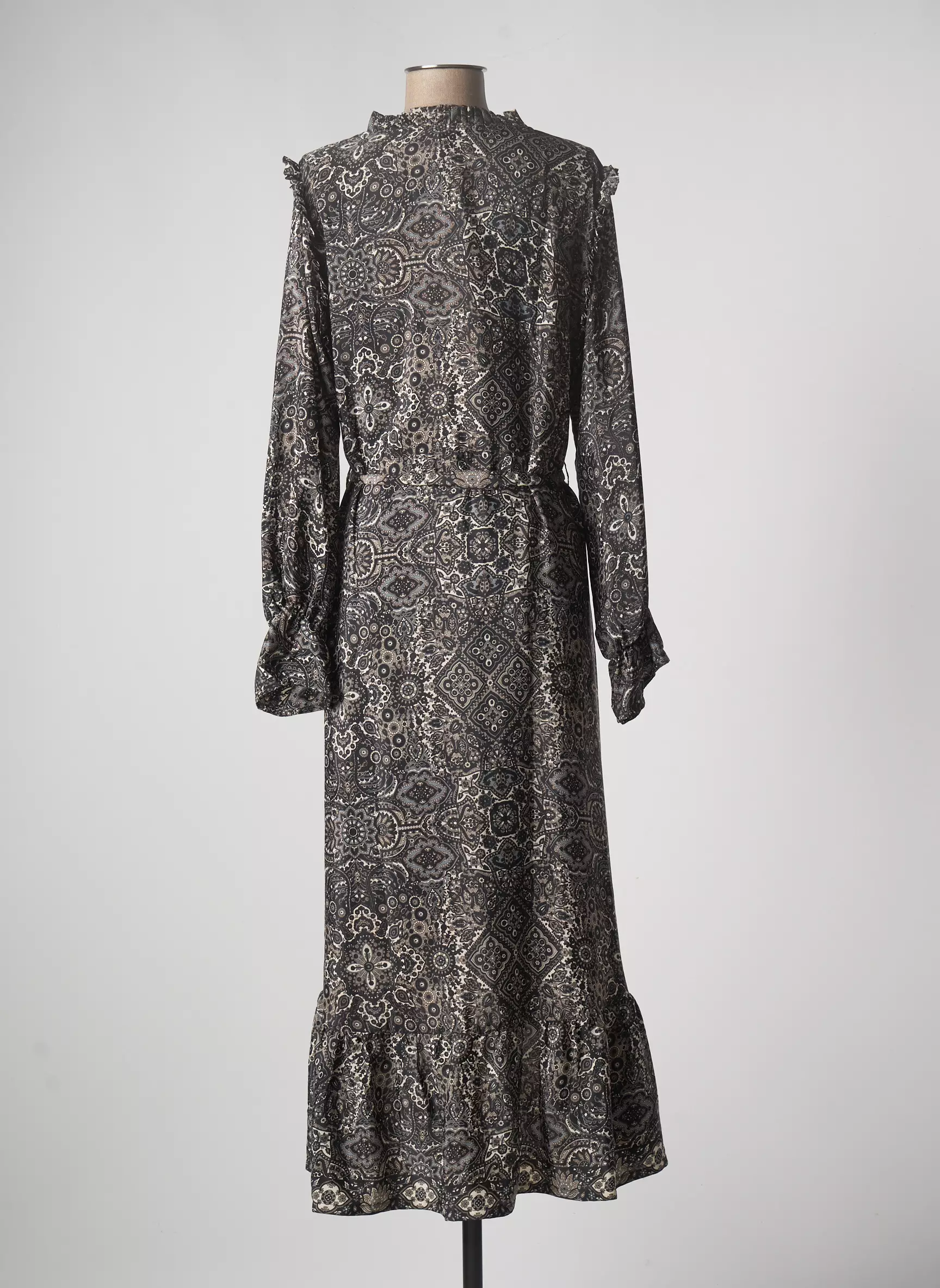 Lauren Vidal Robes Longues Femme couleur gris