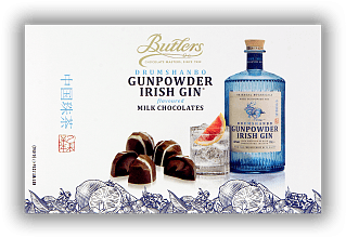 Butlers Irish Gunpowder Gin Truffle Pralinen 125g Butlers Irish Gunpowder Gin Truffle Pralinen 125g Irische Schokoladenspezialität. 125	 Gramm - Vol 2,6%