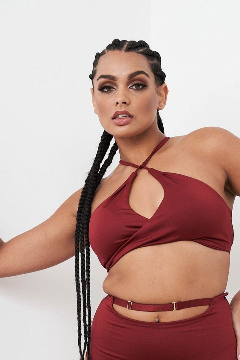 Lunalae Sporttop Lunalae Top Sage Weinrot
