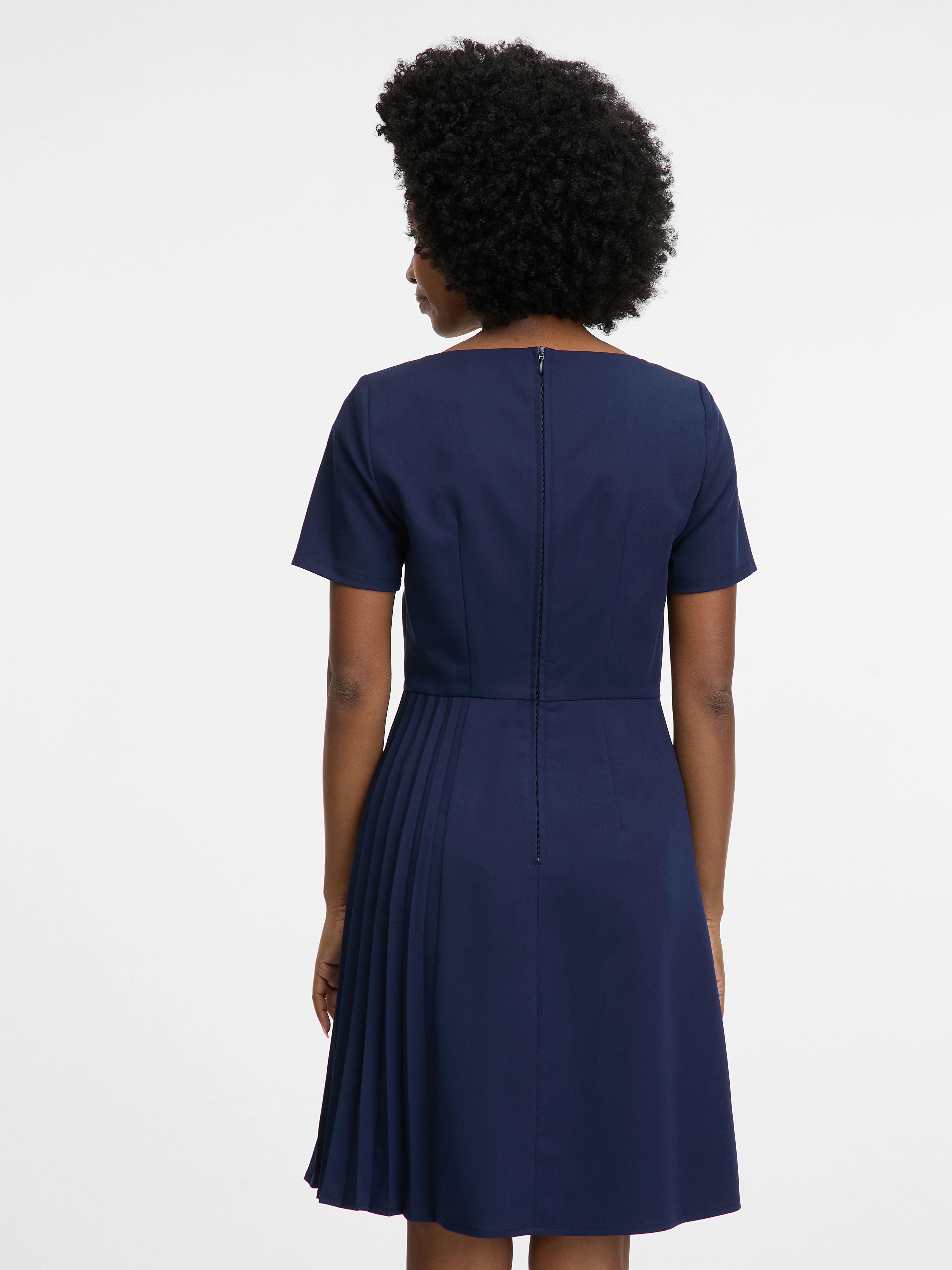 Blaues knielanges Kleid ORSAY