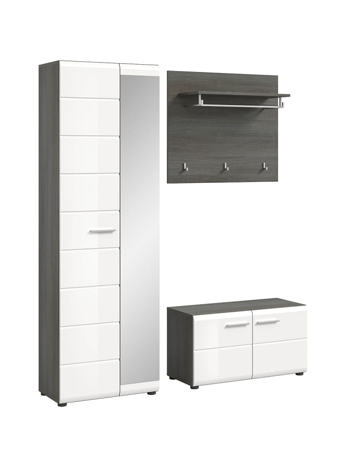 ebuy24 Garderobenmöbel Salsa Weiß 155 x 37 cm günstig kaufen onesize