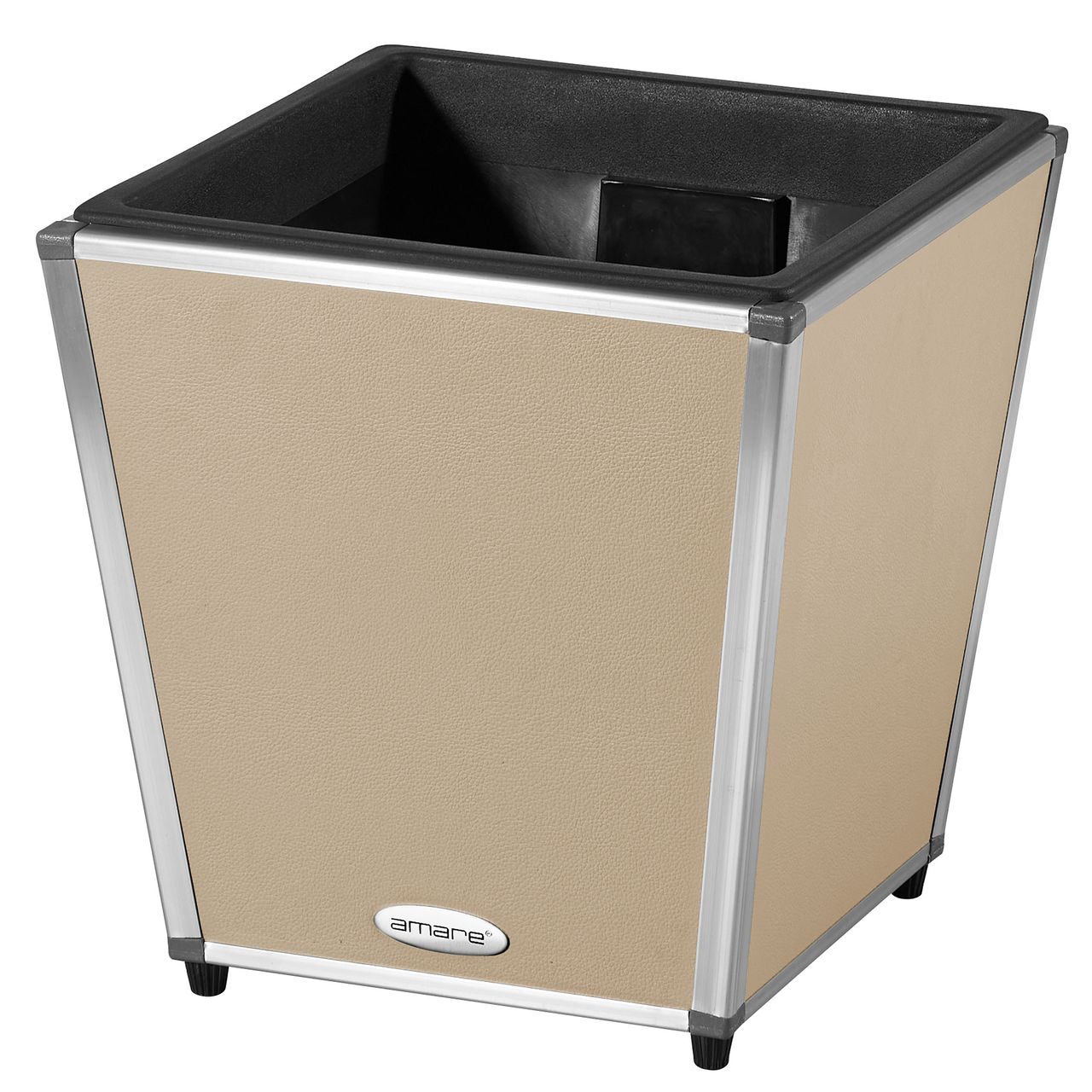 Weles AMARE Fiberglas Design Pflanzgefäß PUR 33 x 33 x 34 cm, beige