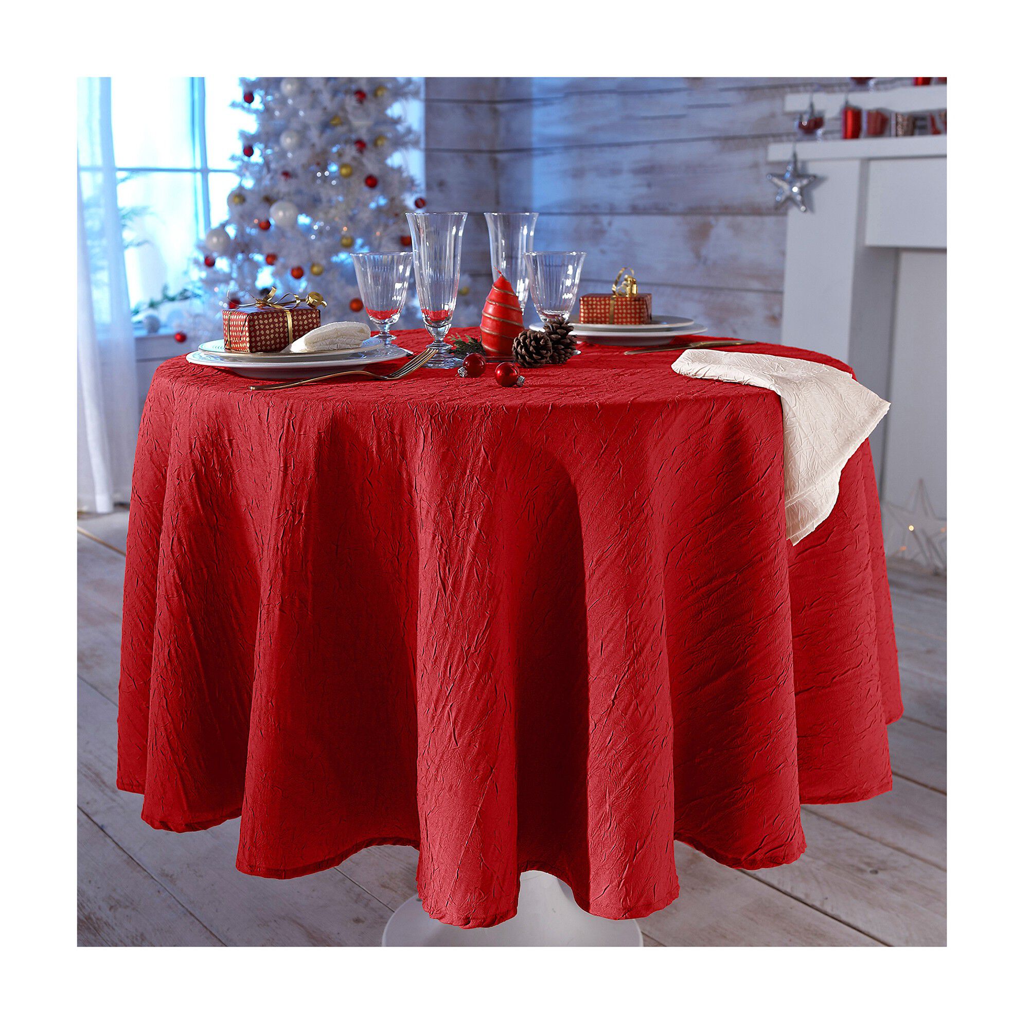 Nappe froissé permanent