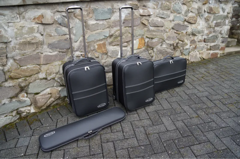 Roadsterbag 4-tlg. Kofferset mit 2 Rollen Mercedes SLK (R172) + SLC (EU) - 126 Liter