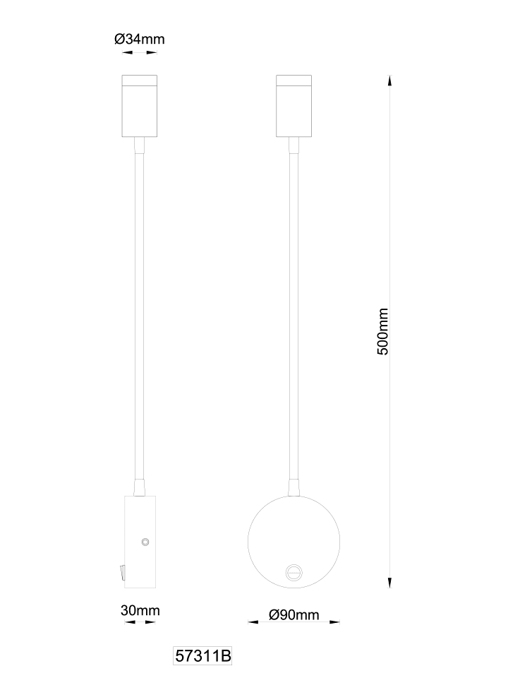 Globo lighting Wandleuchte 