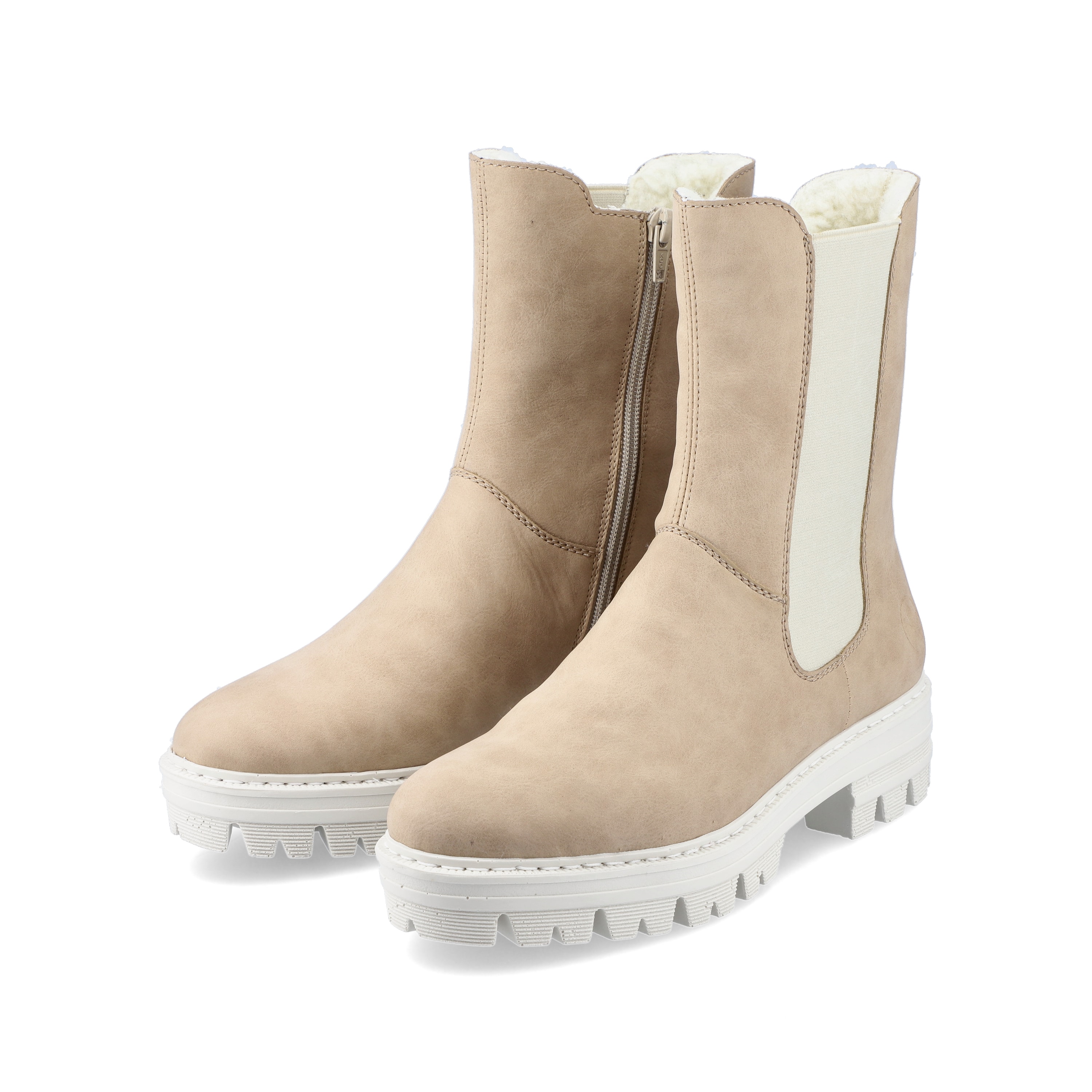 Rieker Damen Chelsea Boots sandbeige