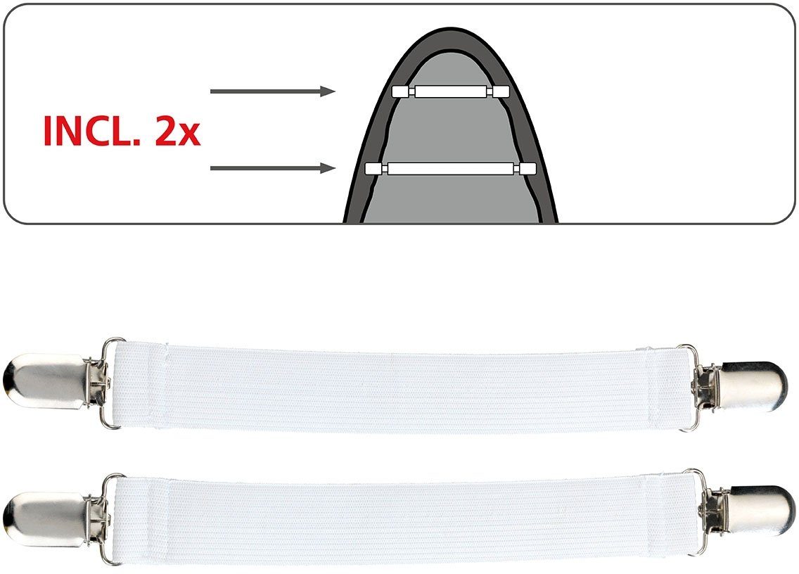 WENKO Bügelbrettbezug Air Comfort XL/Universal, 100% Baumwolle, Bügelfläche 140x48 cm