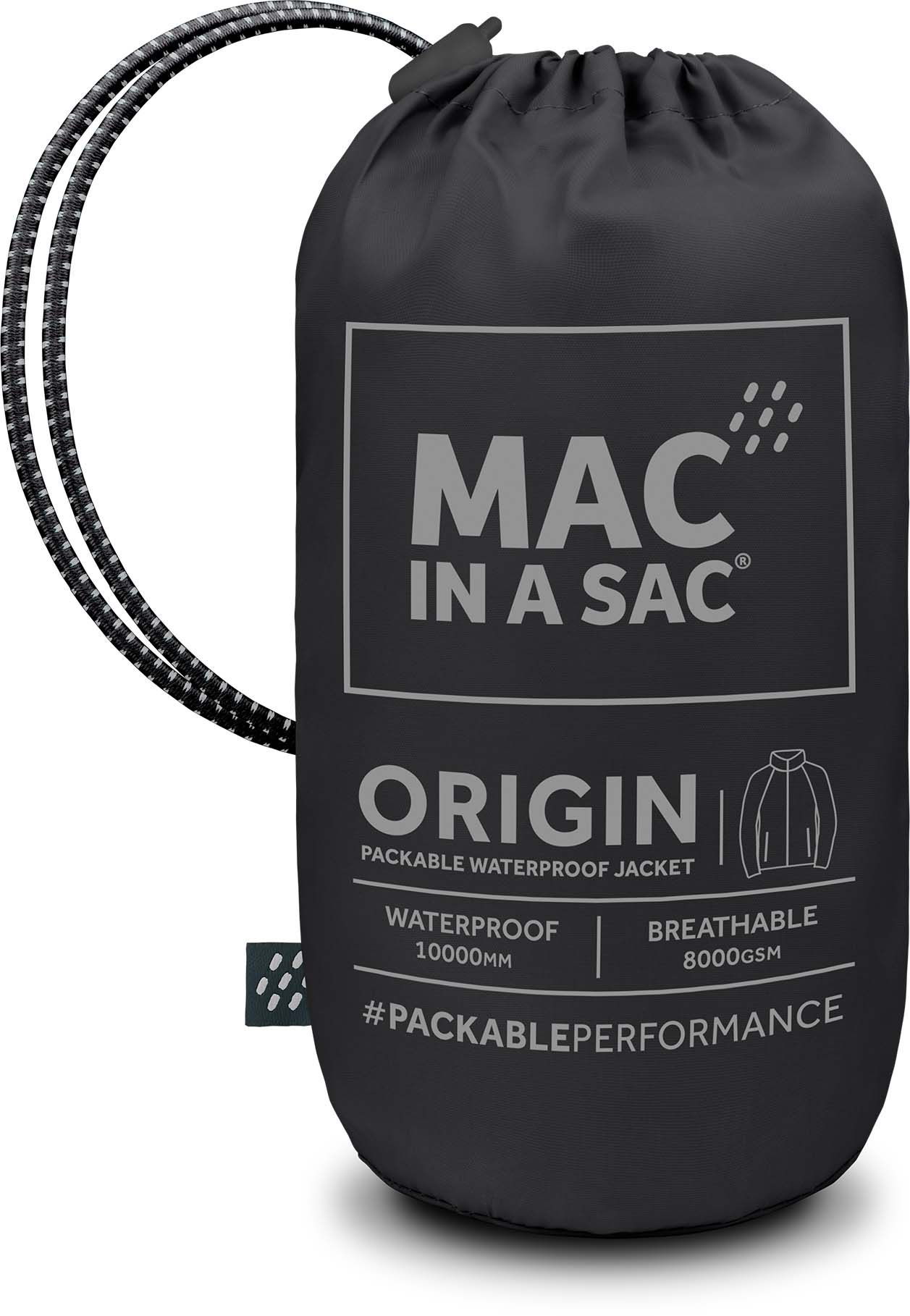 Mac in a Sac Schwarz Unisex Regenjacke