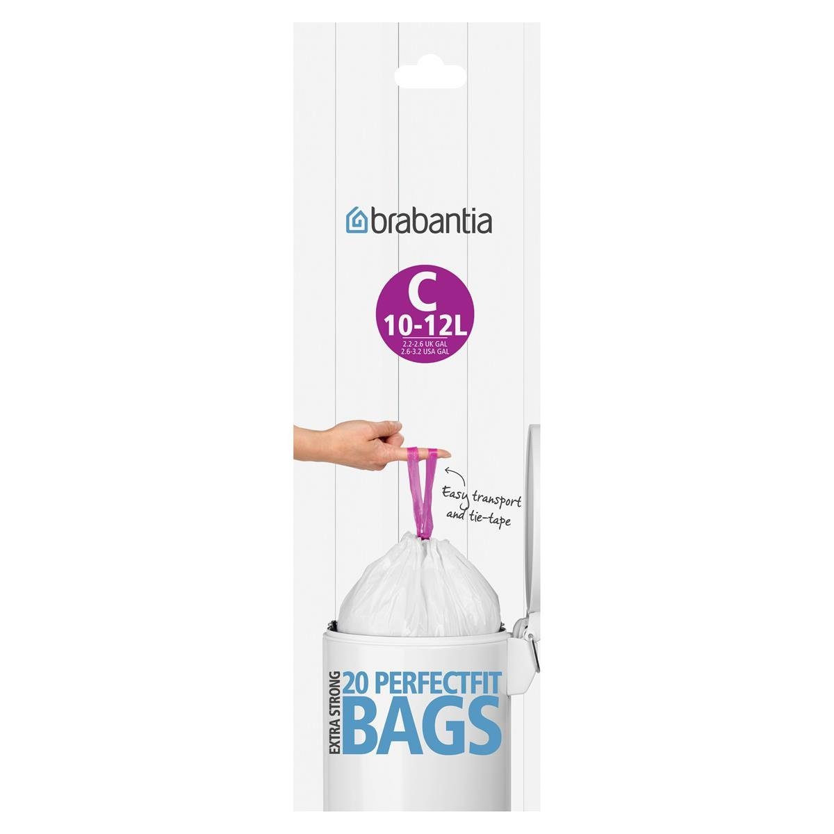 Brabantia Müllbeutel Brabantia Müllbeutel/Mülltüte 12 l (C), 20 Stück