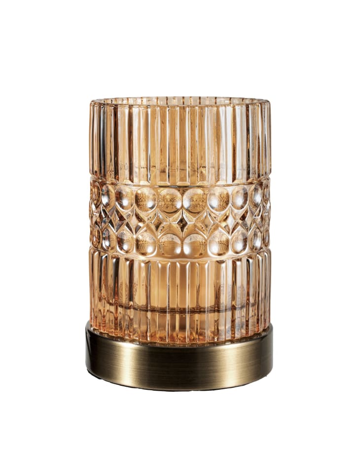 Pauleen Crystal Elegance Tischleuchte max25W E27 Glas/Bernstein/Messing günstig kaufen onesize
