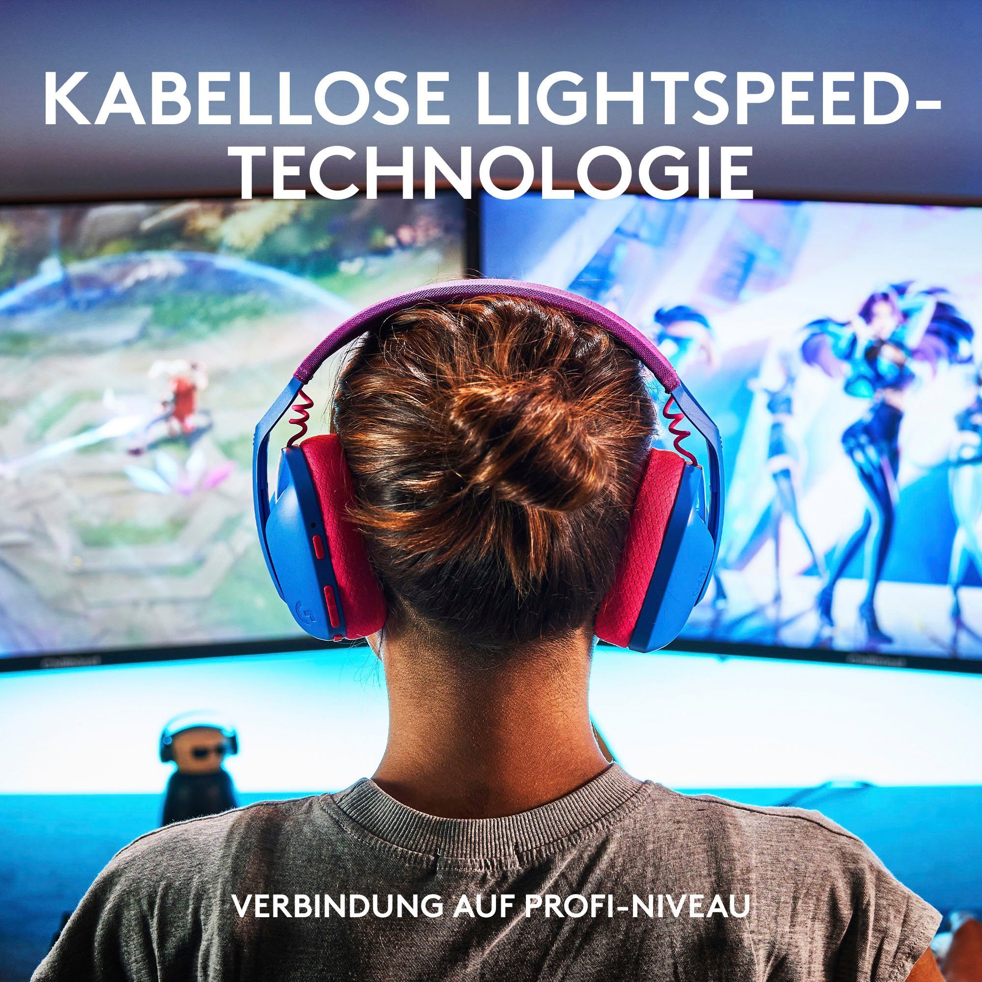 Logitech G G435 LIGHTSPEED Wireless-Headset (Bluetooth,18h Akku, Dolby Atmos, PC, PS4, PS5)