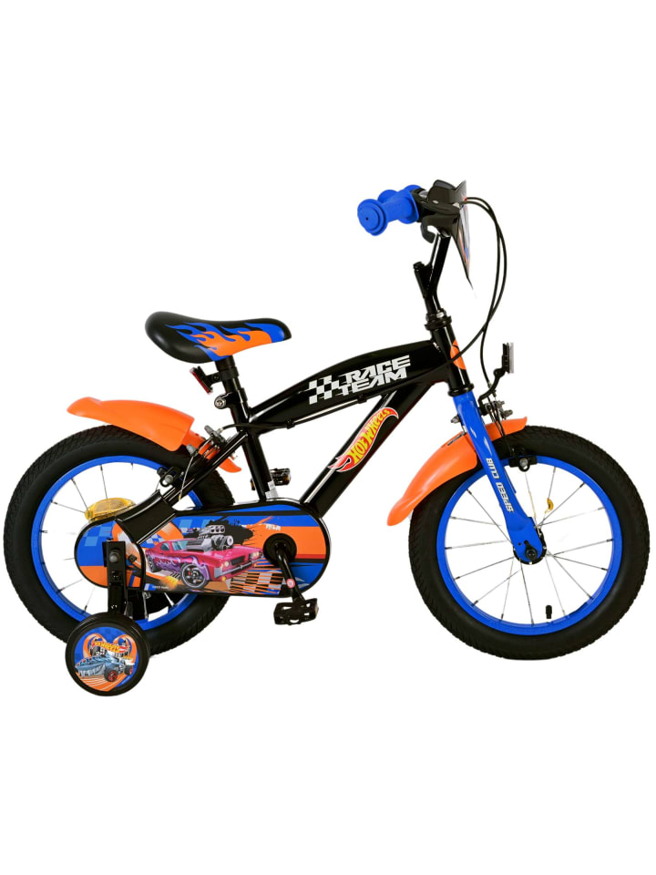 Volare Kinderfahrrad Hot Wheels für Jungen Schwarz Fahrrad 14 Zoll Kinderrad 4 Jahre günstig kaufen onesize