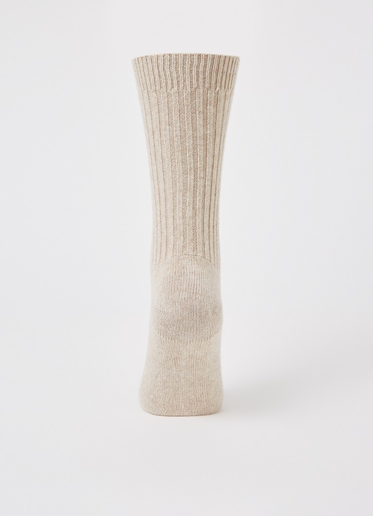 MarcMarcs Socks in cashmere blend with ribbed structure