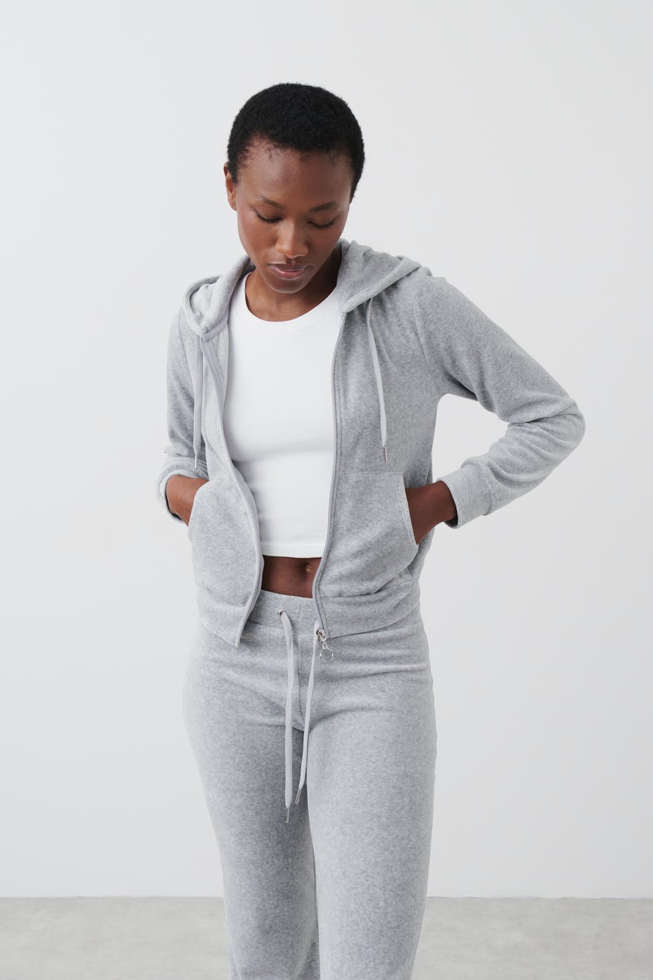 Velour hoodie