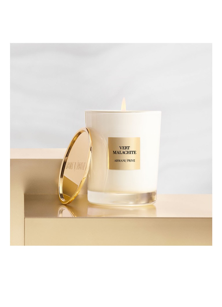 Lumânare parfumată Armani Privé, verde malachit, 175 grame.