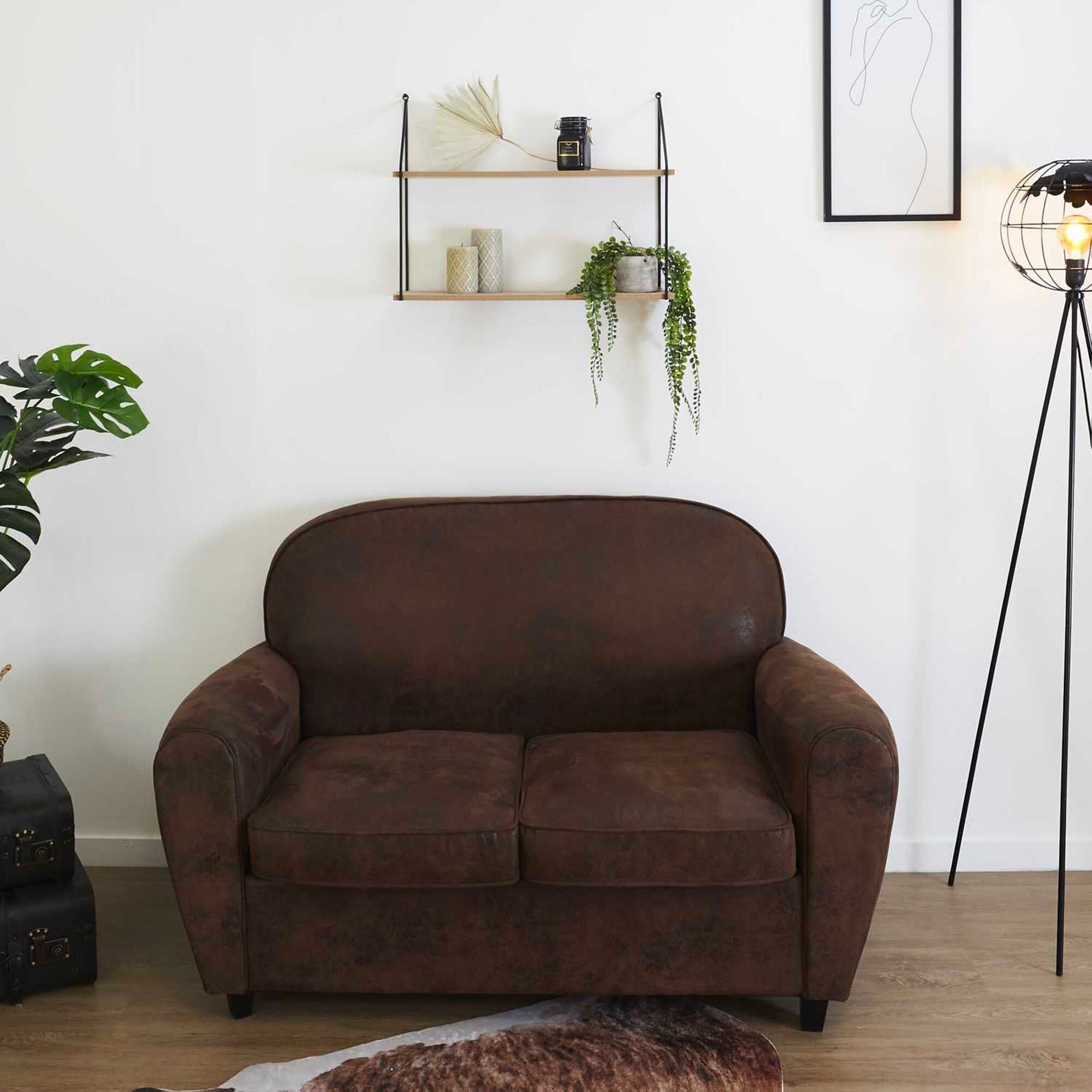 Etagère style industriel métal et bois – 2 tablettes
