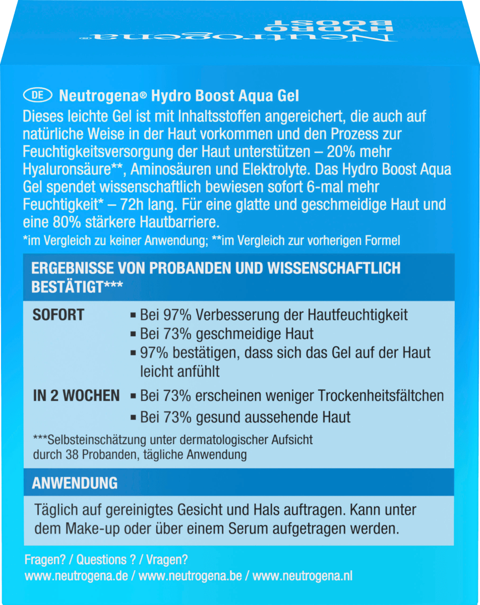 Gesichtsgel Hydro Boost Aqua, 50 ml