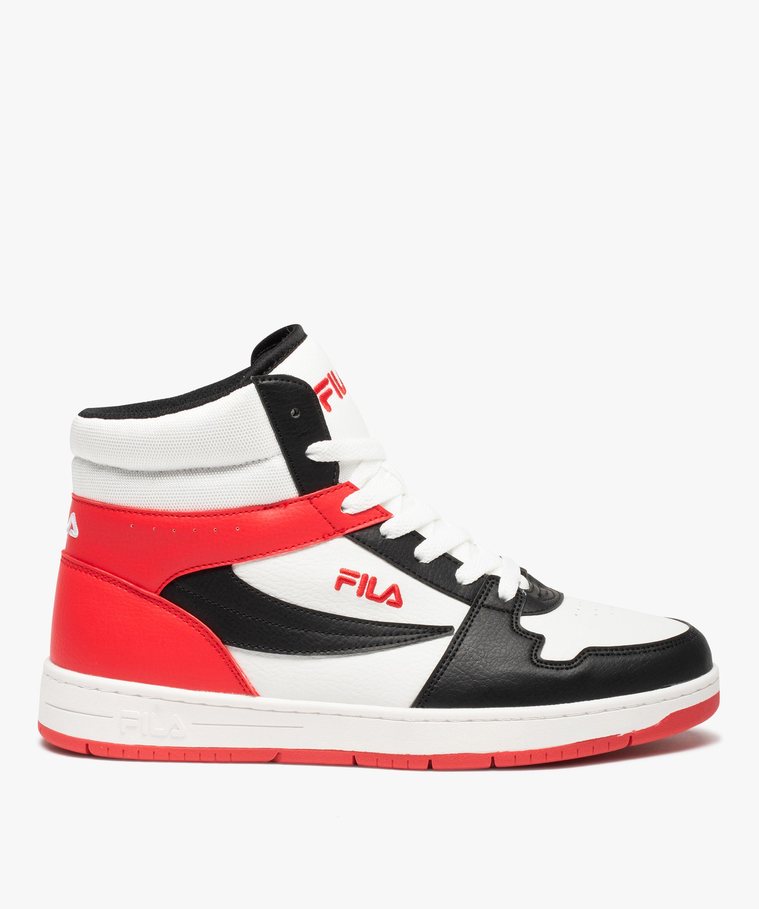 Baskets homme semi-montantes à lacets – Fila Danilo blanc | GEMO
