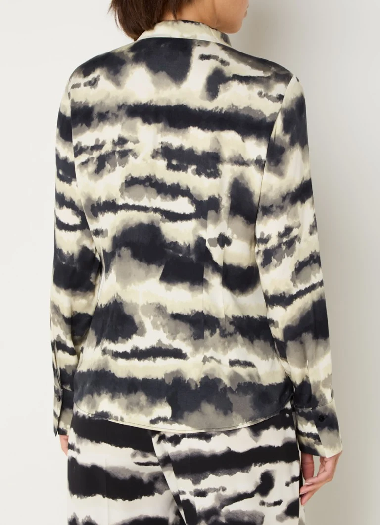 Taifun Blouse with tie-dye design