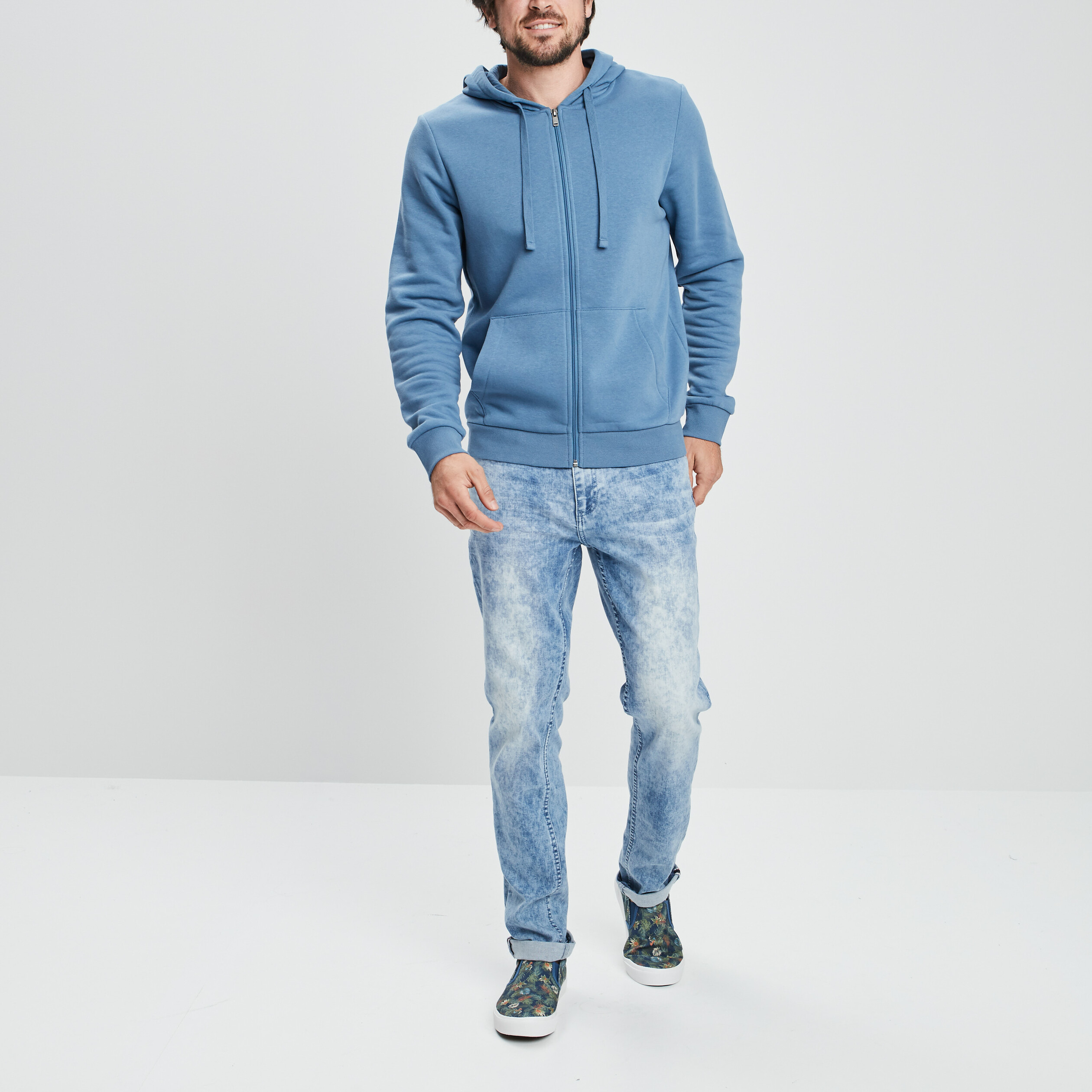 Jeans slim 5 poches denim triple stone homme | La Halle