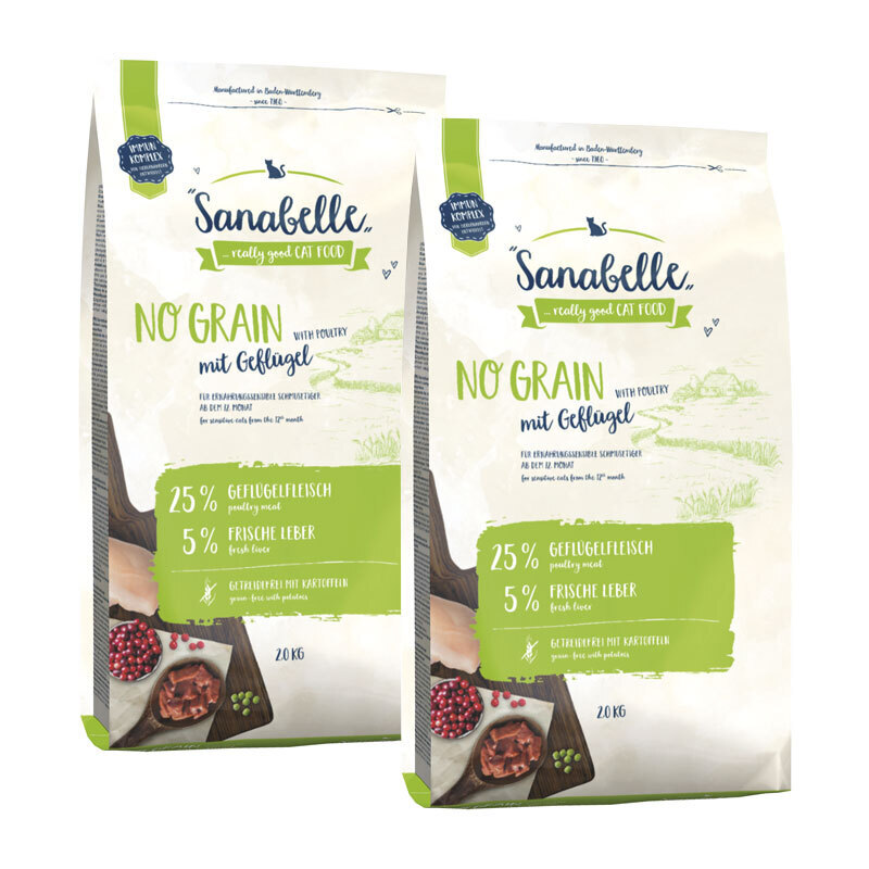 Sanabelle Trockenfutter Sanabelle No Grain Geflügel 2x2 kg