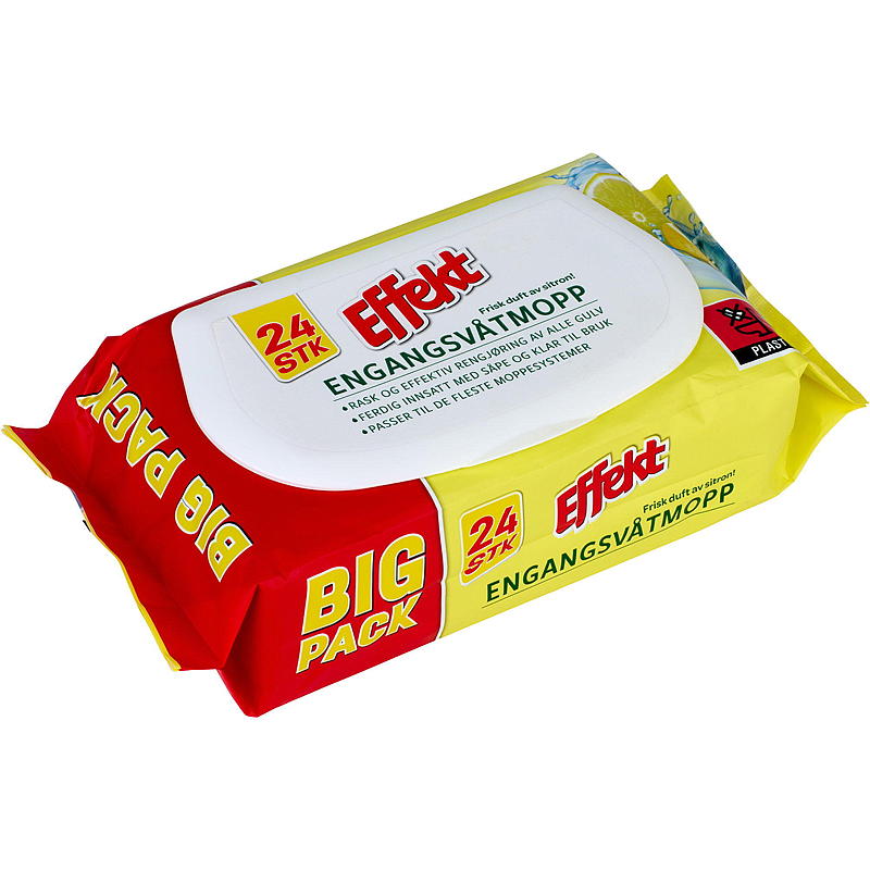 Effekt Engangsmopp 24-pk m/sitronduft Effekt